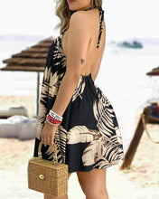 Summer Dress Off-Shoulder Hanging Neck Sleeveless Sexy Dresses Women