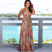 Strap leak back beach dress
