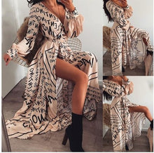 Loose beach dress V-neck