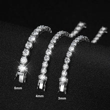 KNOBSPIN D VVS1 Moissanite Tennis Bracelet Original s925 Sterling Silver Plated 18k White Gold with GRA Bracelets for Women