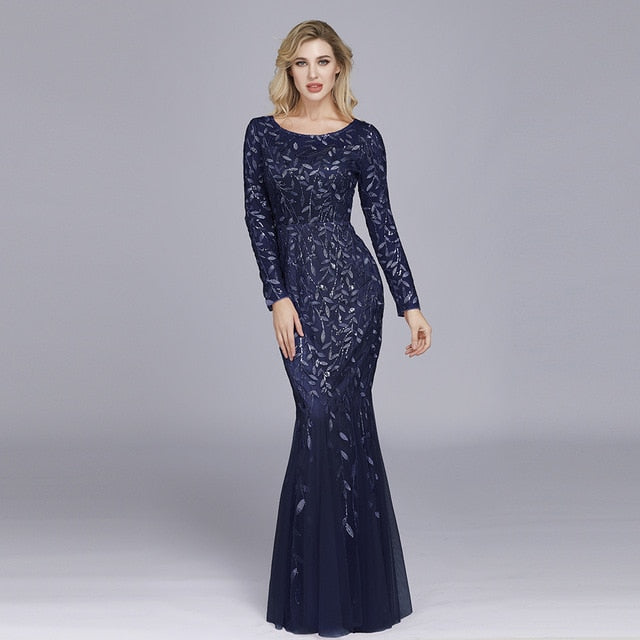 Mermaid O Neck Full Sleeve Lace /8