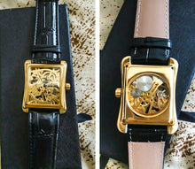 Rectangle Dial Design Golden Men's Watch /3