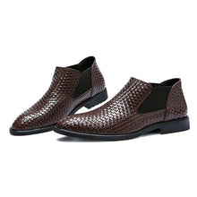 Men's Boots Braid Leather