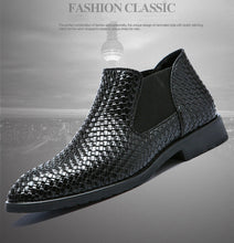 Men's Boots Braid Leather