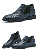 Men's Boots Braid Leather