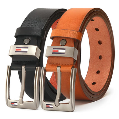 High-Quality Men Belt Alloy Square