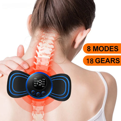 EMS Neck Massager Mini Cervical Back Muscle Pain Relief Patch