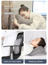 Neck Pillow Travel U-shaped Inflatable Pillow H Hooded