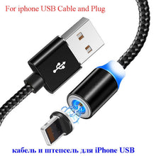 1M Magnetic Micro USB Cable For iPhone Samsung Android Mobile Phone /2