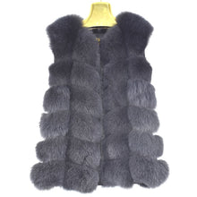 Autumn and winter women's new vest real fox fur