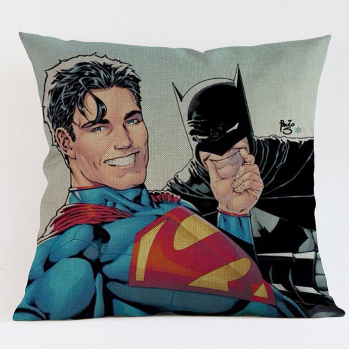 Superheros superman Batman Printed Cushion Throw Pillows Gifts for children